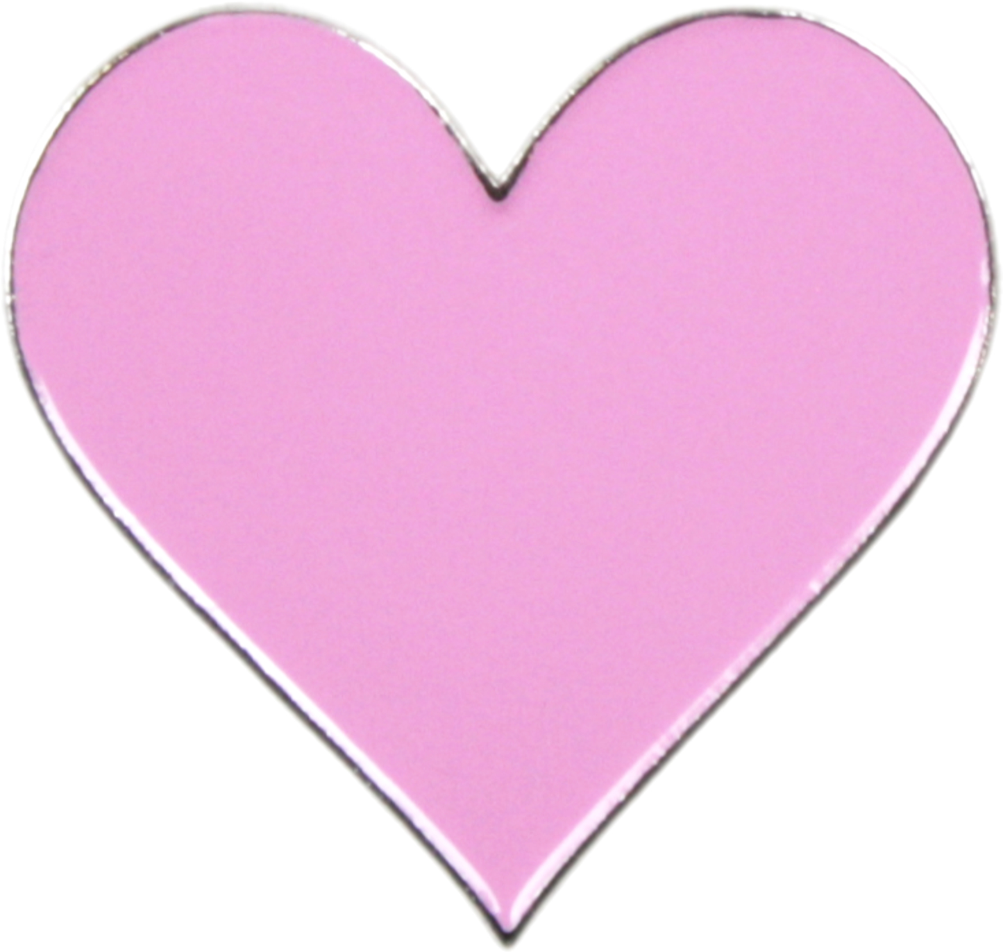 Square Deal Recordings & Supplies - Enamel Pin - Heart - 9 Color Options: Hot Pink