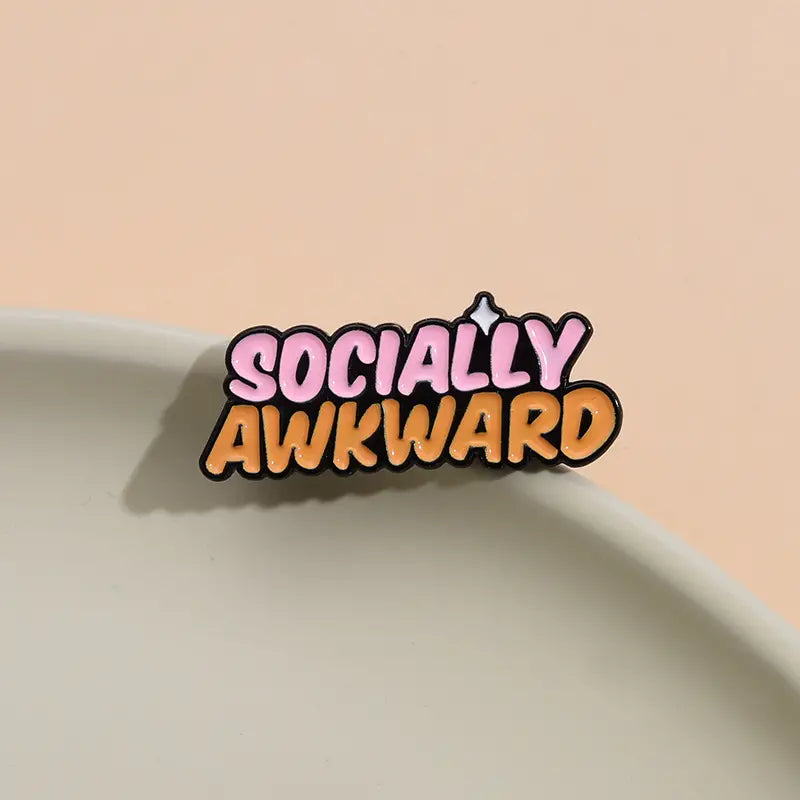 Socially Awkward Enamel Pin