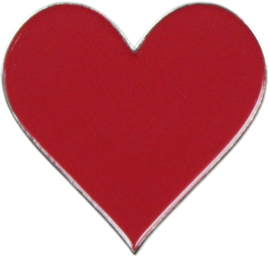 Square Deal Recordings & Supplies - Enamel Pin - Heart - 9 Color Options: Red