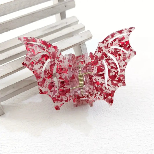 Large Bat Clips - Blood Glitter