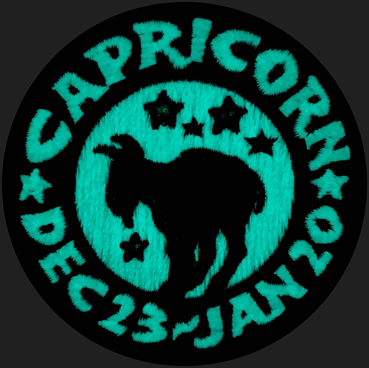 Patch - Zoltar Zodiac Signs - Glow In The Dark Capricorn