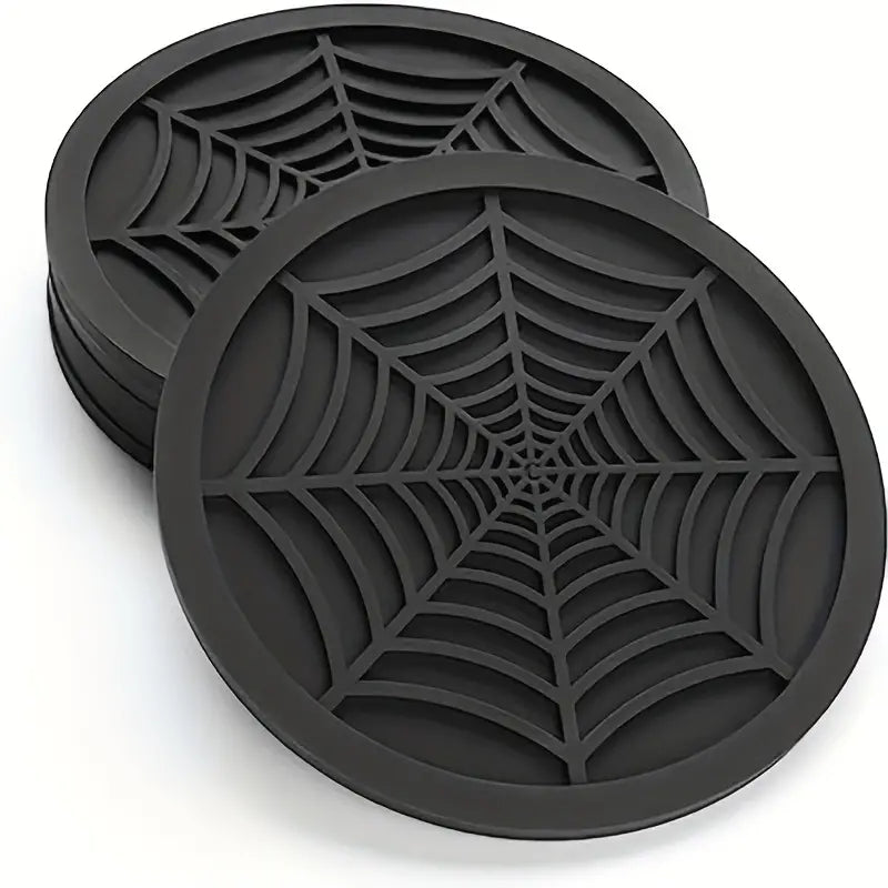 Silicone Spiderweb Coasters