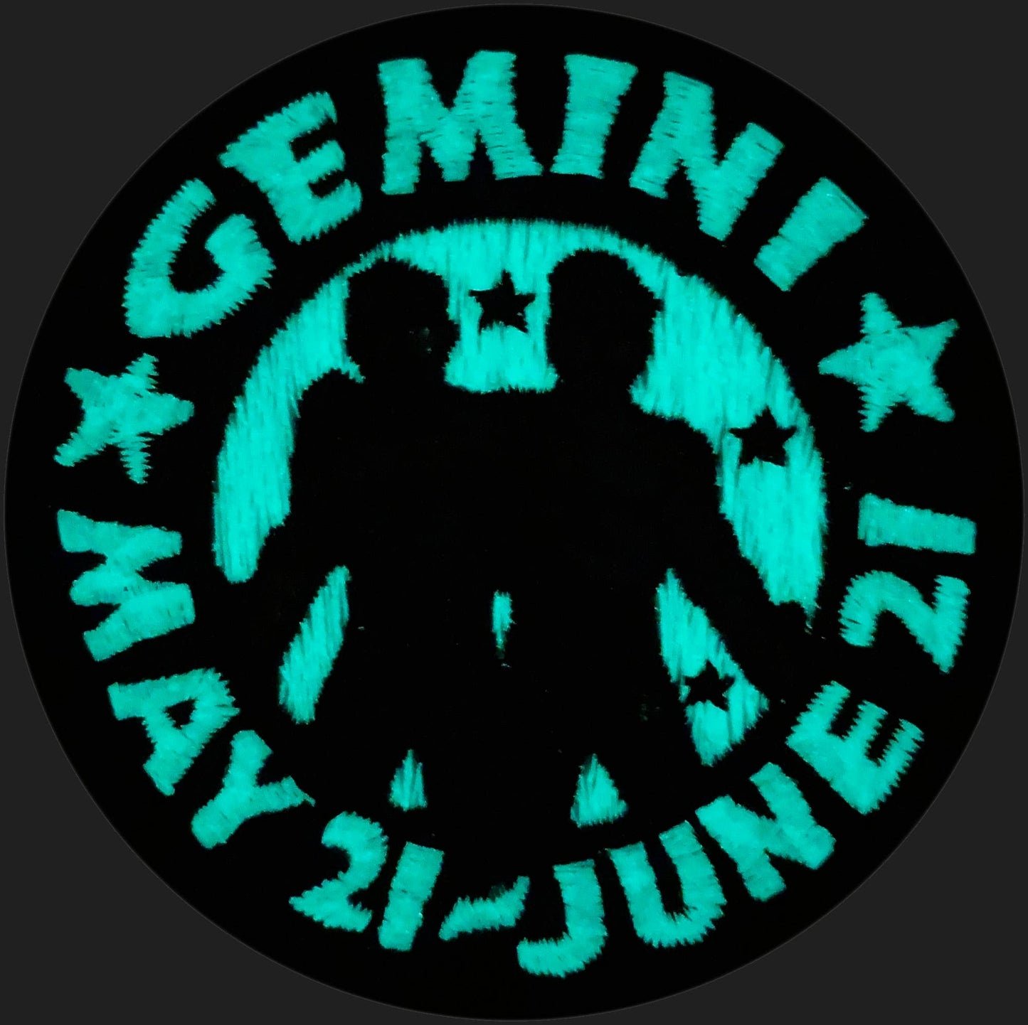 Patch - Zoltar Zodiac Signs - Glow In The Dark: Gemini