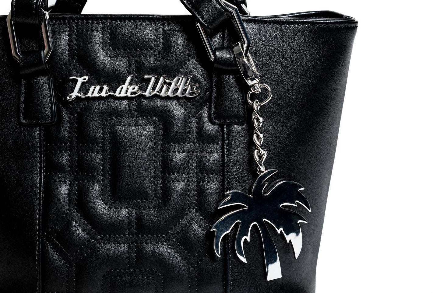 Lux De Ville Black Matte Mini Palm Springs Tote