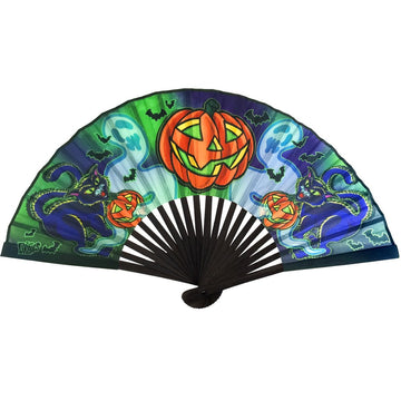 Kreepsville 666 GRAVES HALLOWEEN FABRIC FAN