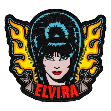 Kreepsville 666 ELVIRA TATTOO FLAMES PATCH