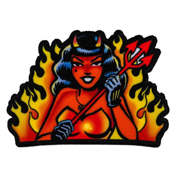 Kreepsville 666 FLAMES SHE DEVIL PATCH