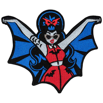 Kreepsville 666 VAMPIRE GIRL BATWING PATCH