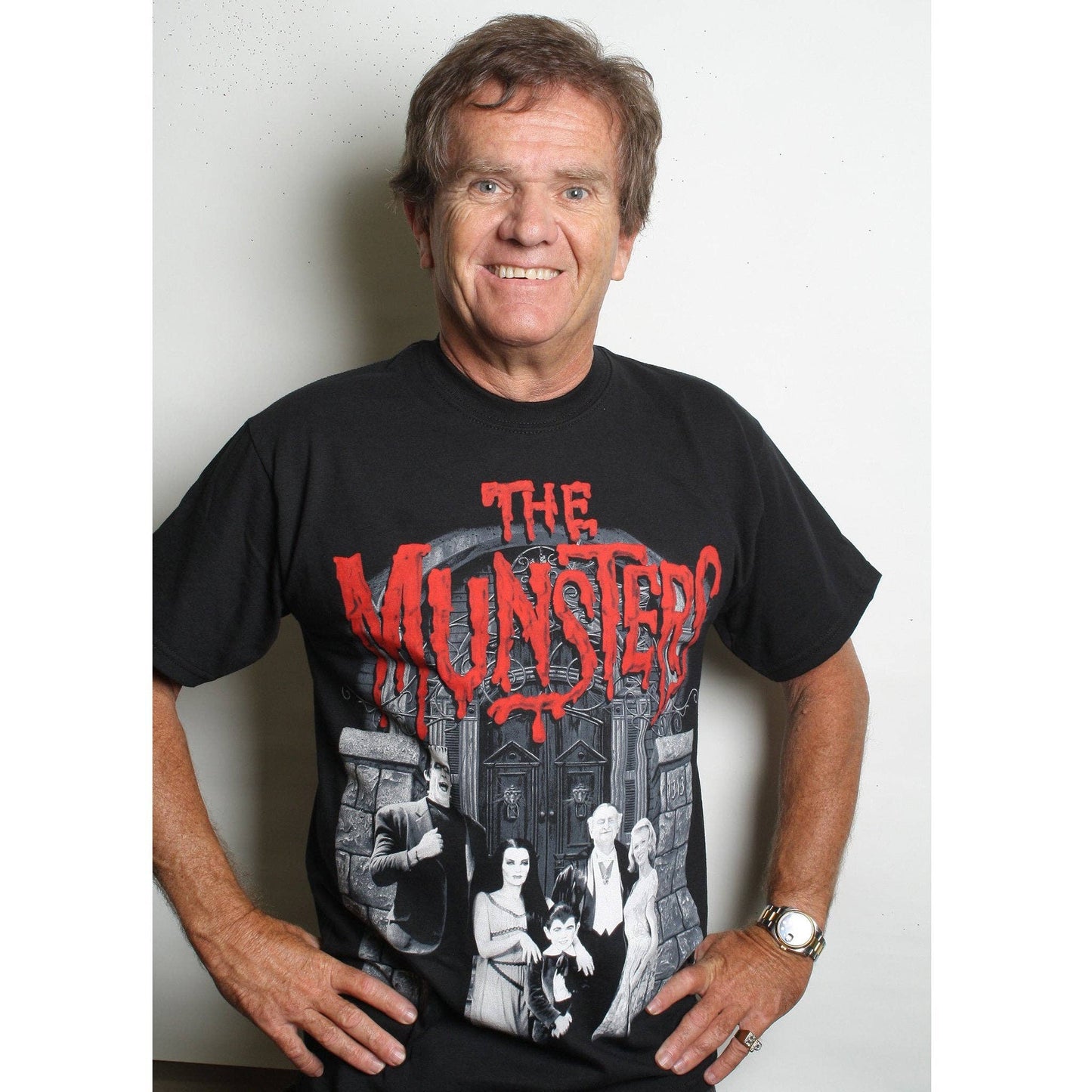 Rock Rebel Shop - Munsters Family Portrait with Red Logo Tee