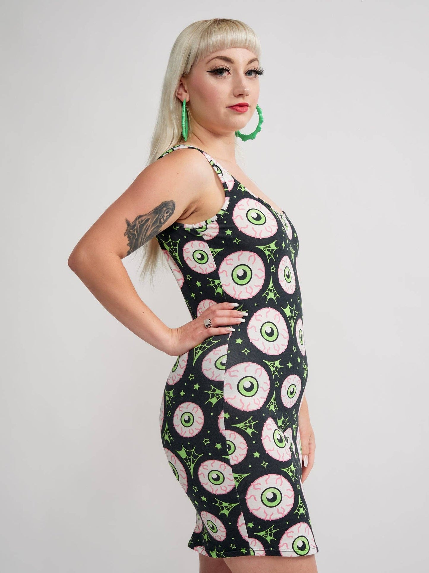 Sourpuss - SOURPUSS JEEPERS PEEPERS TANK DRESS: L