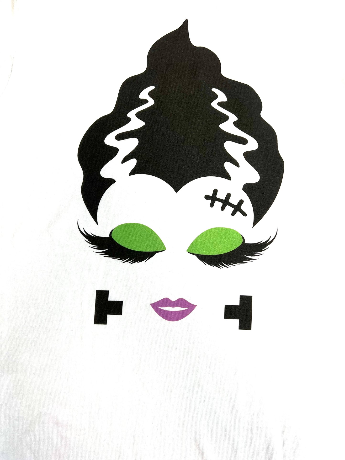 Bride Of Frankenstein Black and White Ringer T-Shirt