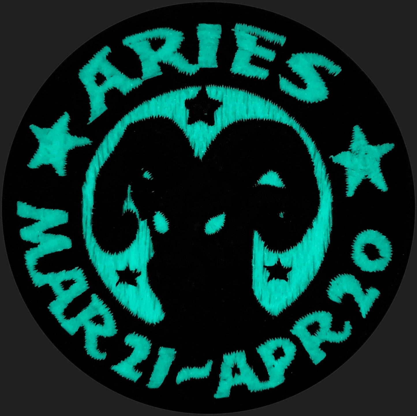 Patch - Zoltar Zodiac Signs - Glow In The Dark: Aries