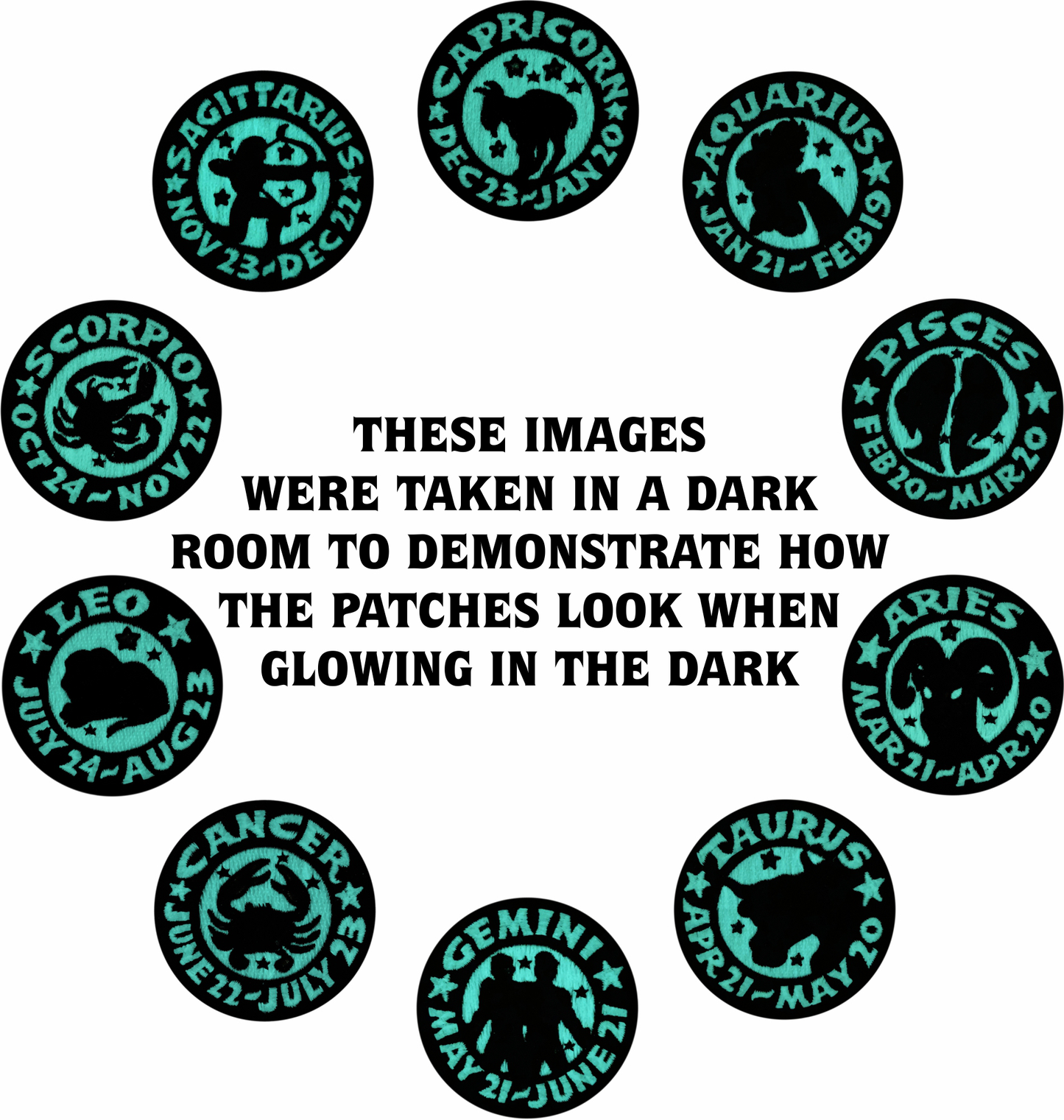 Patch - Zoltar Zodiac Signs - Glow In The Dark: Cancer