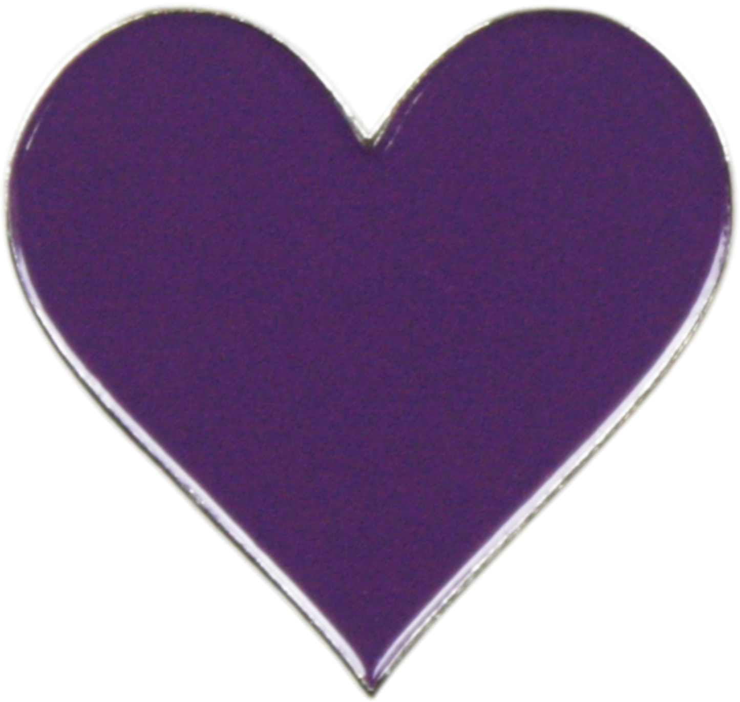 Square Deal Recordings & Supplies - Enamel Pin - Heart - 9 Color Options: Purple