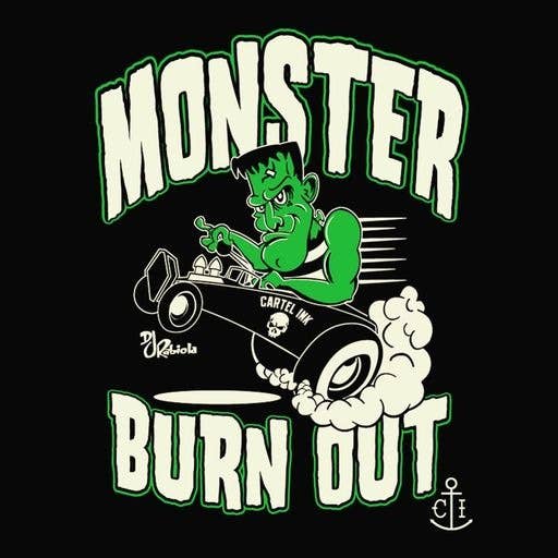 Cartel Ink - 1181-BLACK GREEN | Monster Burn Out: Black Green / 8T