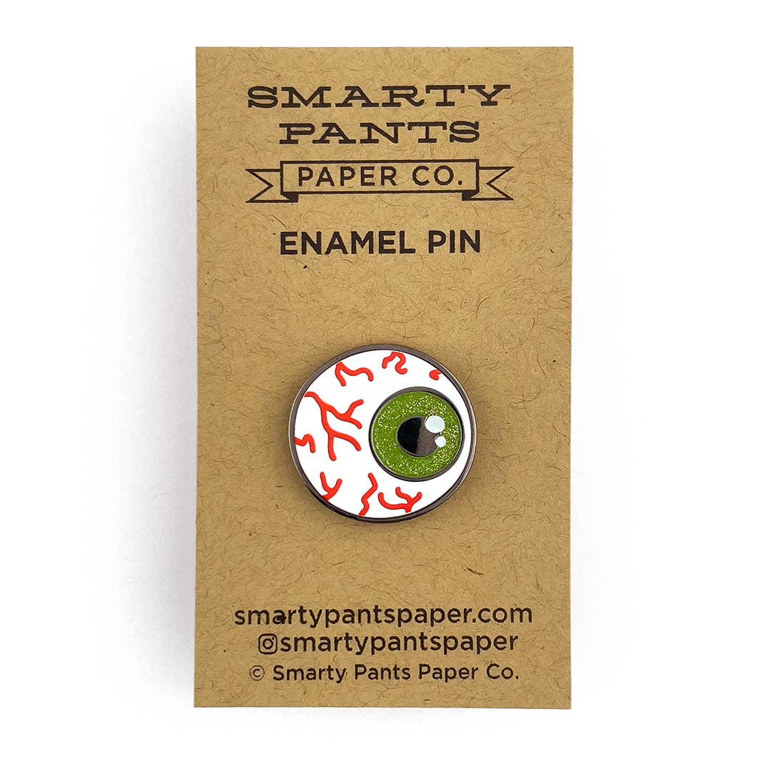 Smarty Pants Paper - Eyeball enamel pin