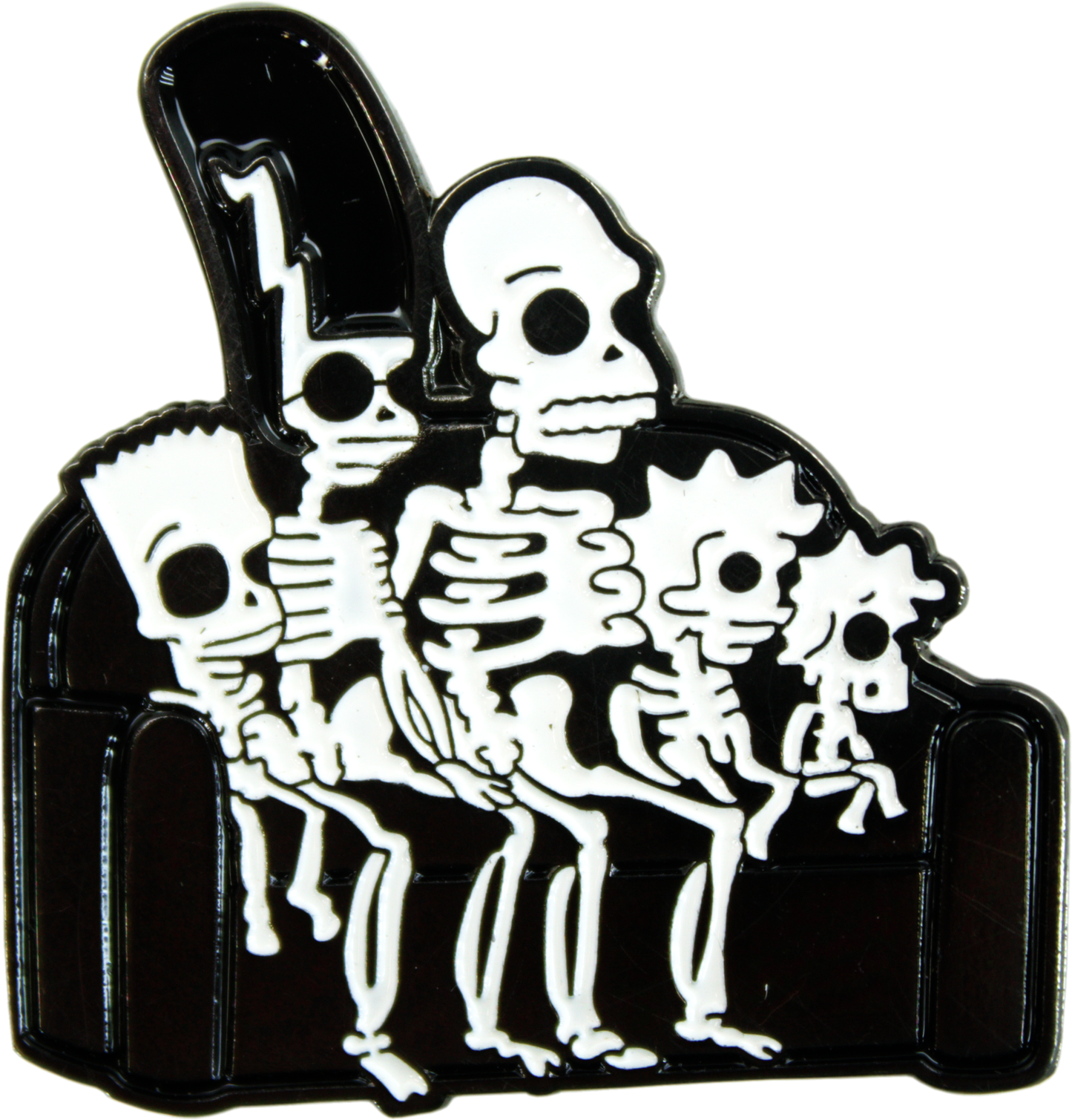 Square Deal Recordings & Supplies - Enamel Pin - Simpsons, The - Skeletons Couch Gag