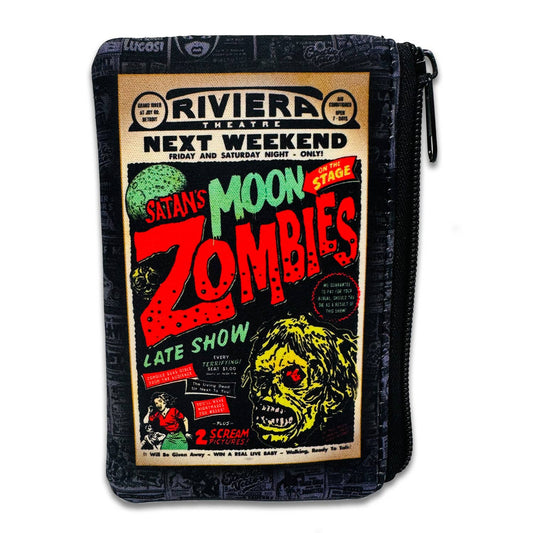 Retro-a-go-go! - Moon Zombies Zipper Coin Pouch