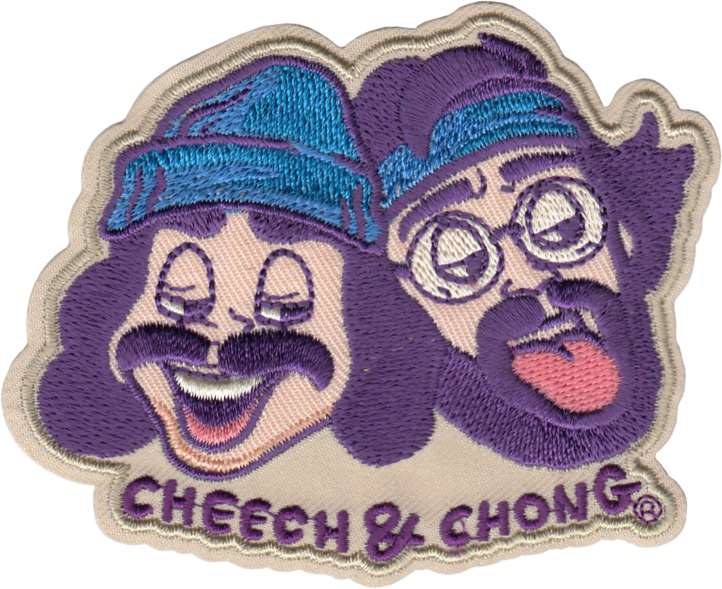 Square Deal Recordings & Supplies - Patch - Cheech & Chong - Cartoon Head Shots