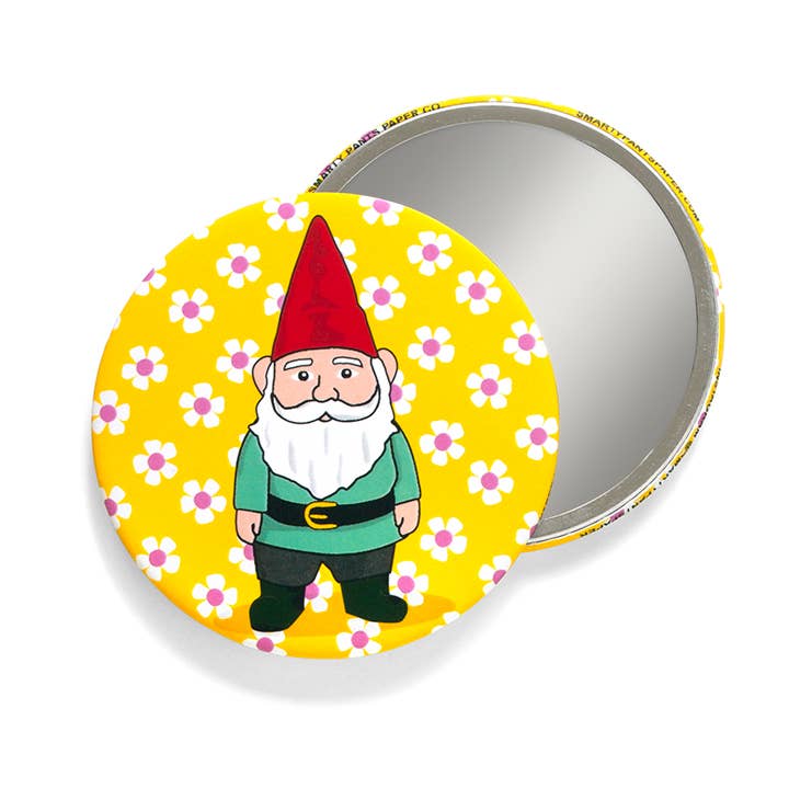 Smarty Pants Paper - Garden Gnome Pocket Mirror