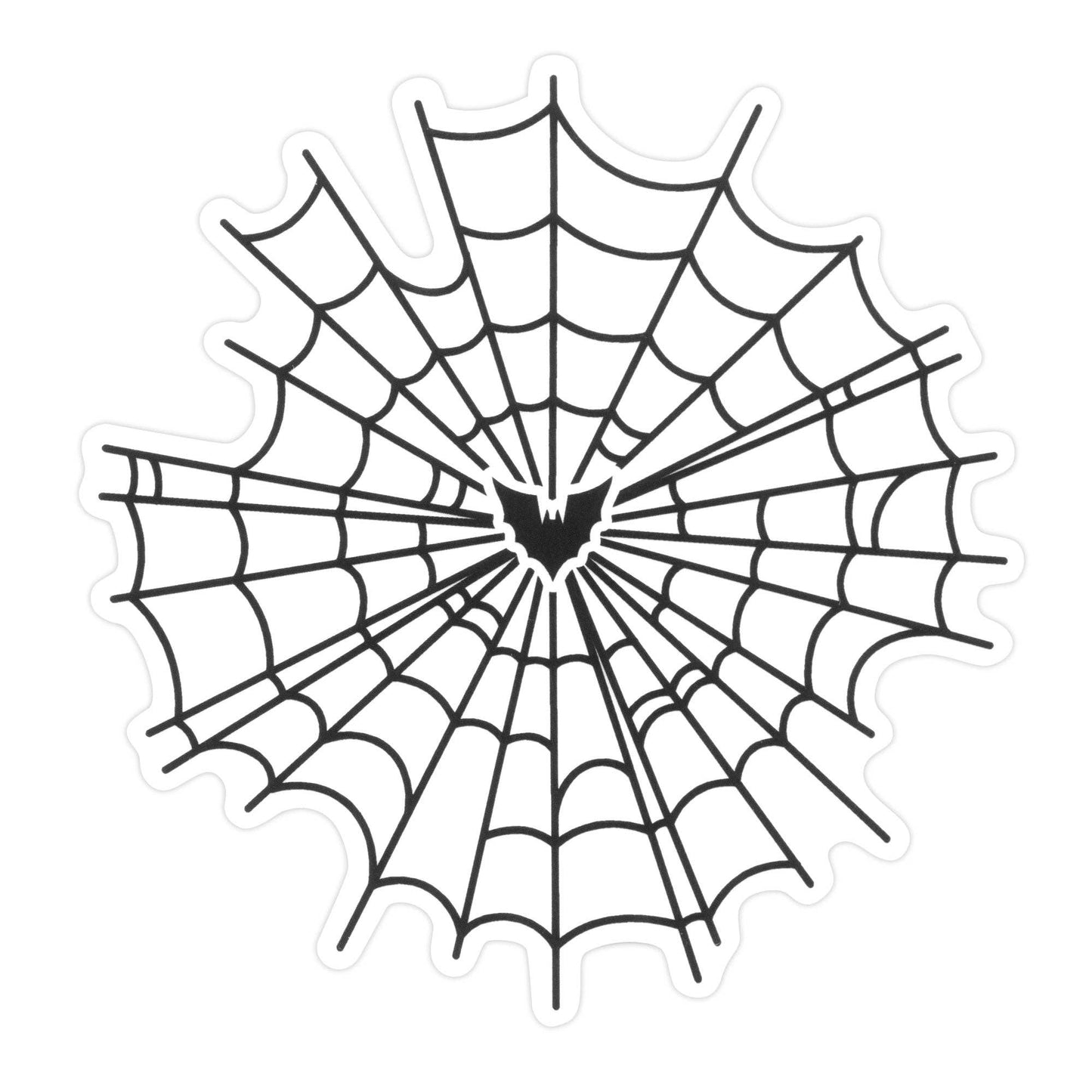 Sourpuss - SOURPUSS BATTY SPIDERWEB CLEAR STICKER