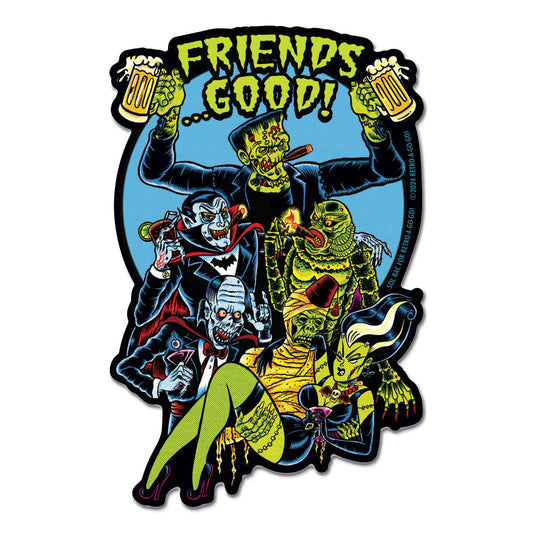 Retro-a-go-go! - Friends Good! Vinyl Sticker