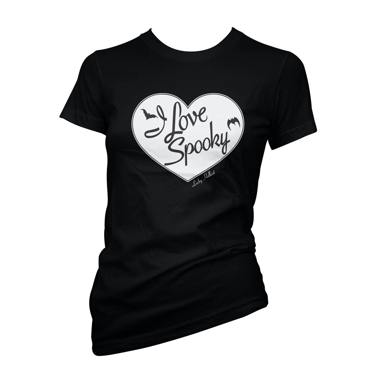 Cartel Ink - 4262-BLACK WHITE | I Love Spooky: Black White / 2X