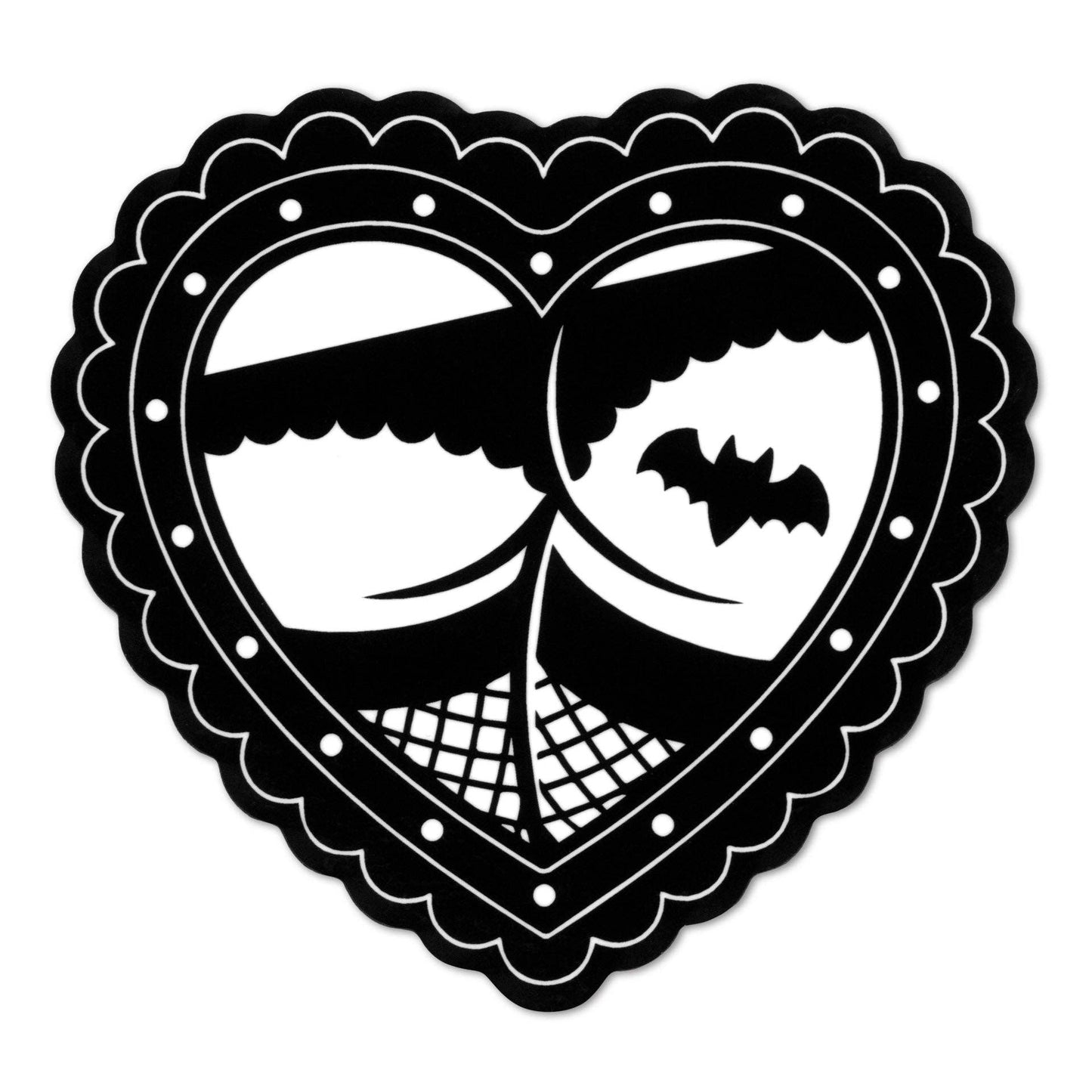 Sourpuss - SOURPUSS BATTY BOOTY STICKER BLACK/WHITE