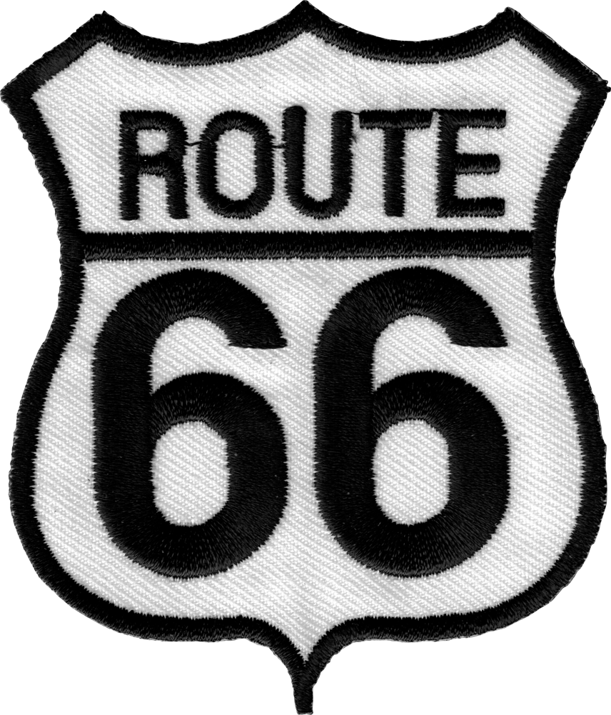 Square Deal Recordings & Supplies - Patch - Route 66 - Two Size Options: 2.75" x 3"