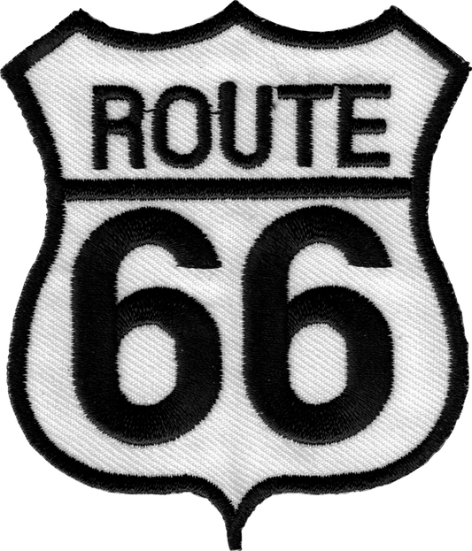 Square Deal Recordings & Supplies - Patch - Route 66 - Two Size Options: 2.75" x 3"