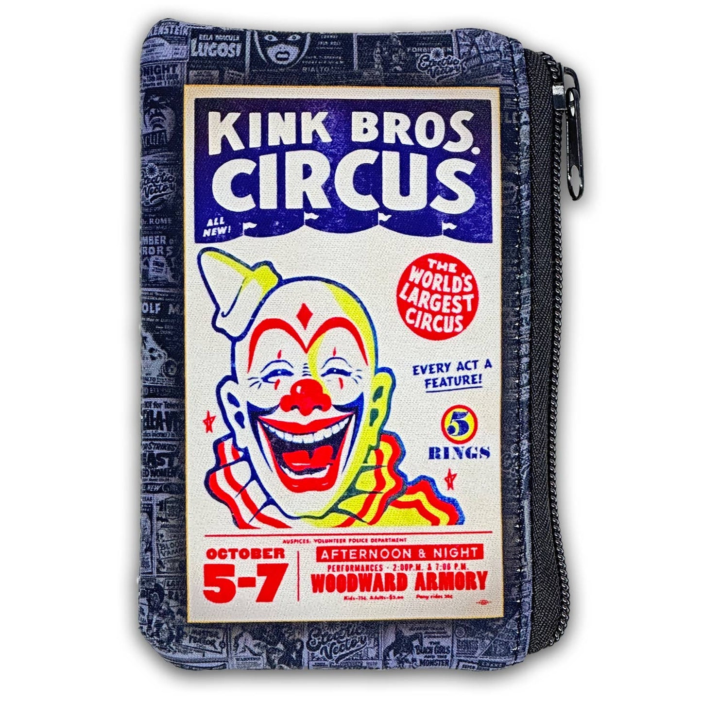 Retro-a-go-go! - Kink Bros Circus Zipper Coin Pouch