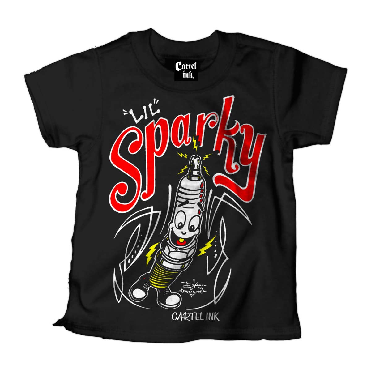 Cartel Ink - 1094-BLACK WHITE | Lil Sparky: Black White / 10T