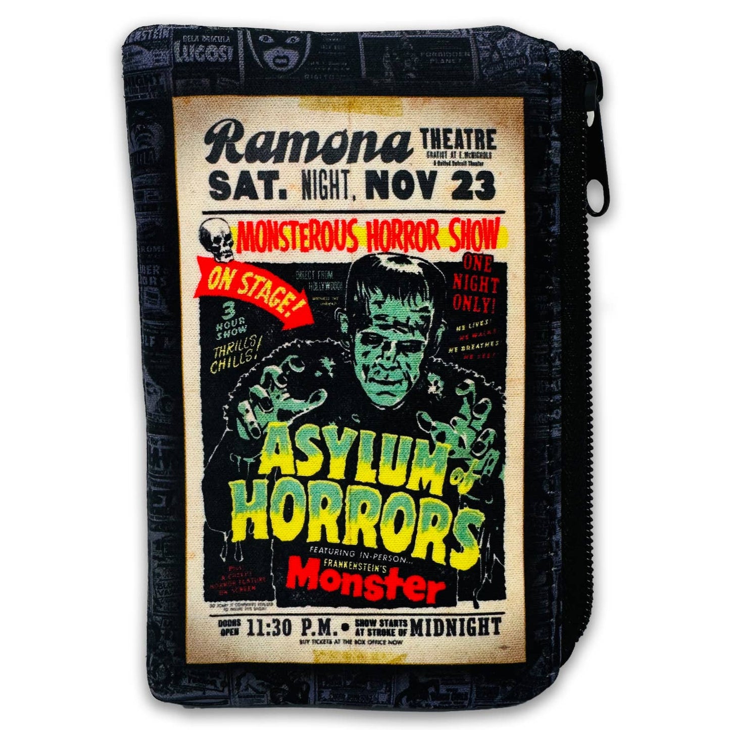 Retro-a-go-go! - Asylum Horrors Zipper Coin Pouch