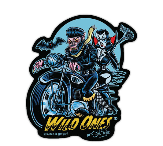 Retro-a-go-go! - Wild Ones Vinyl Sticker